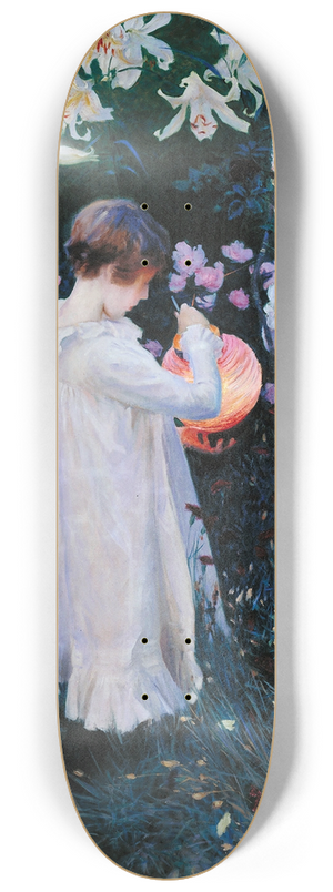 John Singer Sargent - Carnation, Lily, Lily, Rose 8.25 inch art skate deck