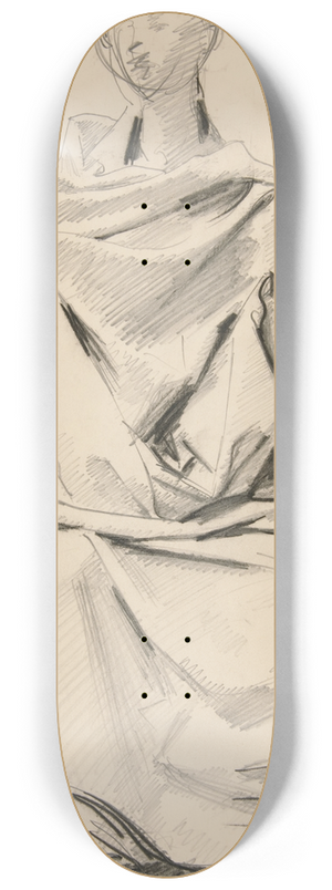 John Singer Sargent - DrapedFigure 8.25 inch art skate deck