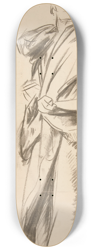 John Singer Sargent - Draped StandingFigure 8.25 inch art skate deck