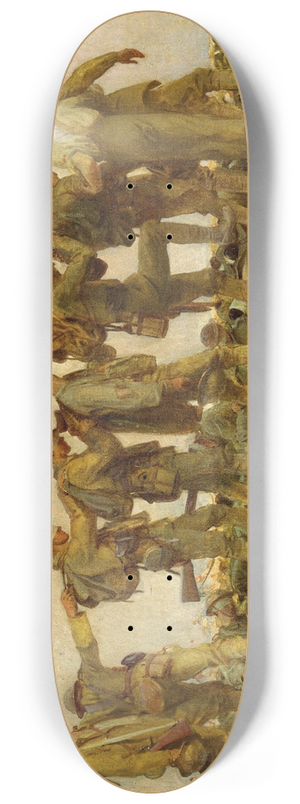 John Singer Sargent - Gassed 8.25 inch art skate deck