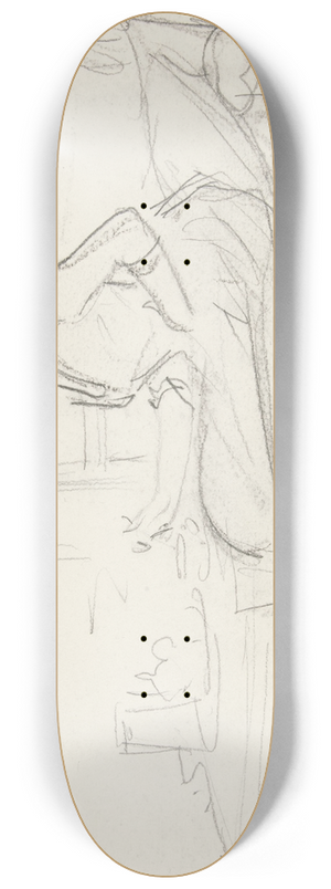 John Singer Sargent - Lady at TeaTable 8.25 inch art skate deck