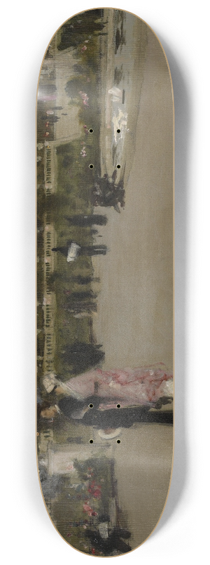 John Singer Sargent - Luxembourg Gardens at Twilight 8.25 inch art skate deck