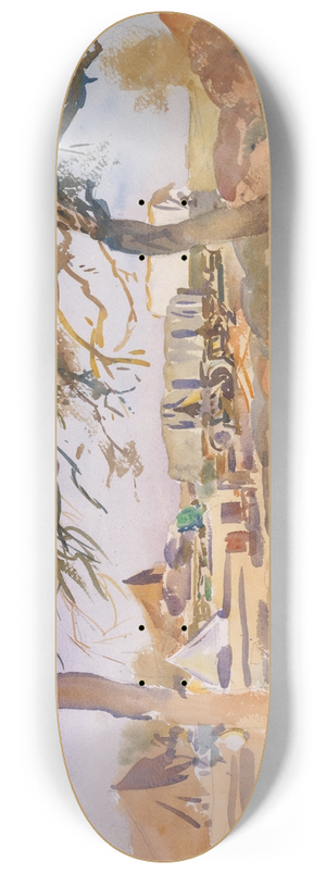 John Singer Sargent - Military Camp 8.25 inch art skate deck