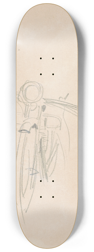 John Singer Sargent - Motorcycle (verso) 8.25 inch art skate deck