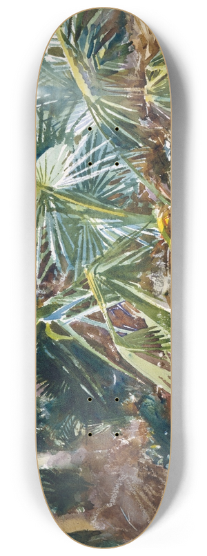 John Singer Sargent - Palmettos 8.25 inch art skate deck