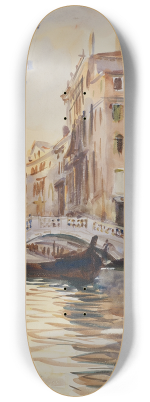 John Singer Sargent - Ponte della Canonica 8.25 inch art skate deck