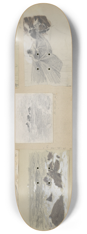 John Singer Sargent - Scrapbook 8.25 inch art skate deck