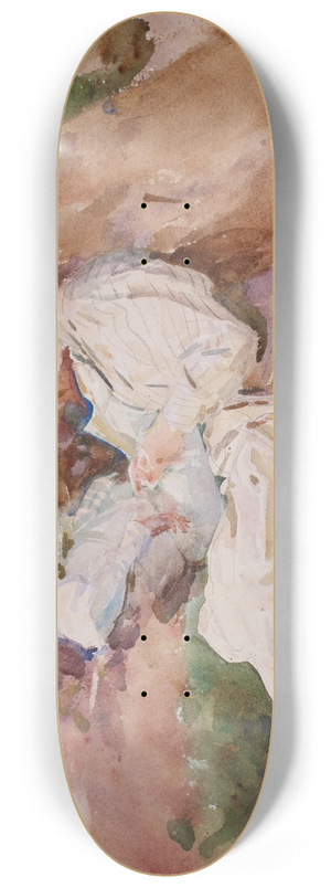 John Singer Sargent - Simplon  Mrs Barnard and her Daughter Dorothy 8.25 inch art skate deck
