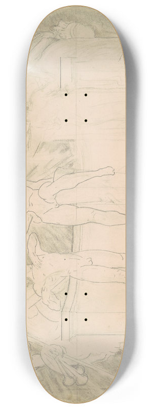 John Singer Sargent - Study for Classic and Romantic Art 8.25 inch art skate deck