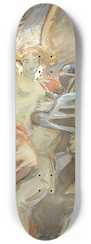 John Singer Sargent - Study for Death and Victory 8.25 inch art skate deck