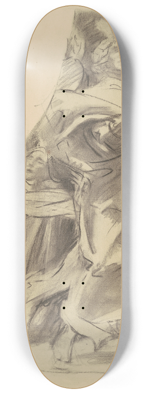 John Singer Sargent - Study for Triumph of Religion 8.25 inch art skate deck