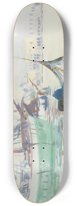 John Singer Sargent - Summer On The Giudecca 8.25 inch art skate deck