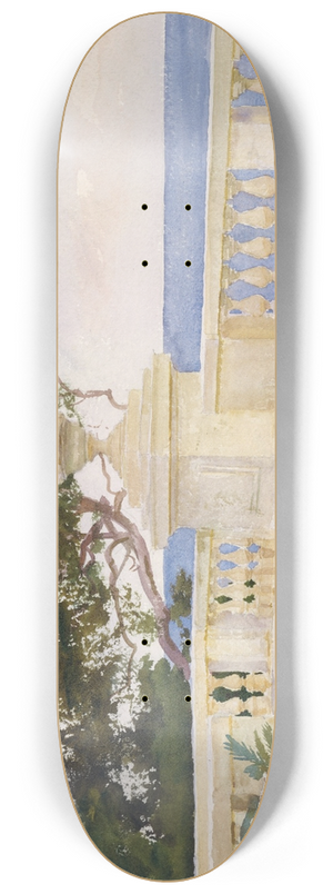 John Singer Sargent - Terrace, Vizcaya 8.25 inch art skate deck