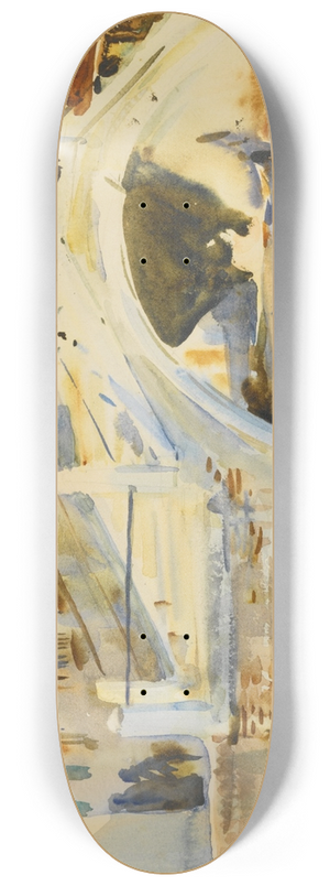 John Singer Sargent - Venice Bridge with Figures 8.25 inch art skate deck