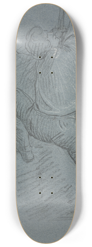 John Singleton Copley - The Siege of Gibraltar 8.25 inch art skate deck