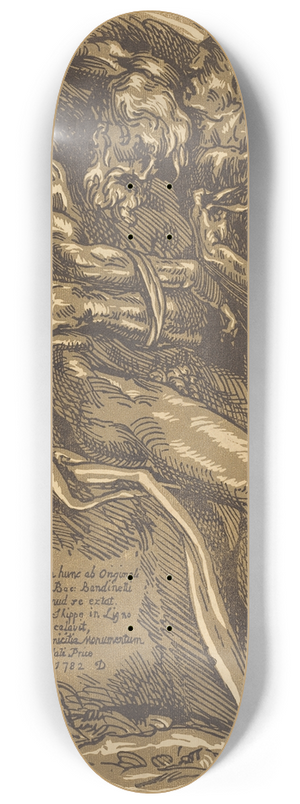 John Skippe - A Naked Man, Seated With His Hands Tied 8.25 inch art skate deck