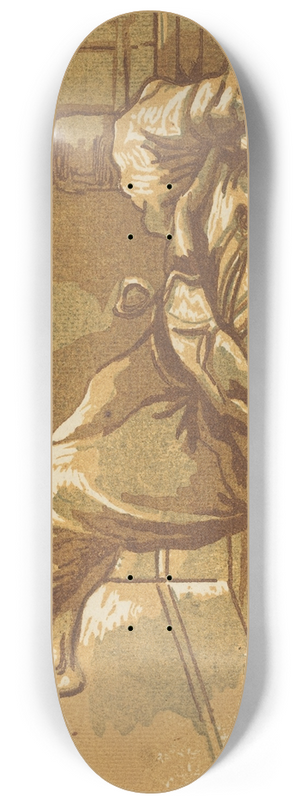 John Skippe - Man In Chains 8.25 inch art skate deck