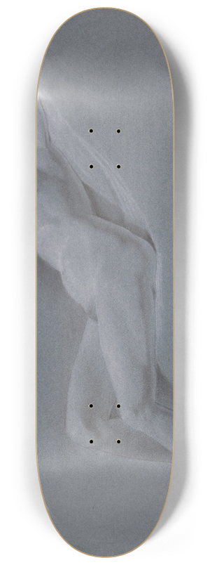 John Trumbull - Reclining Nude, frontview 8.25 inch art skate deck