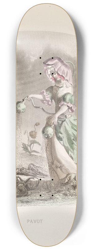 J. J. Grandville - Pavot 8.25 inch art skate deck