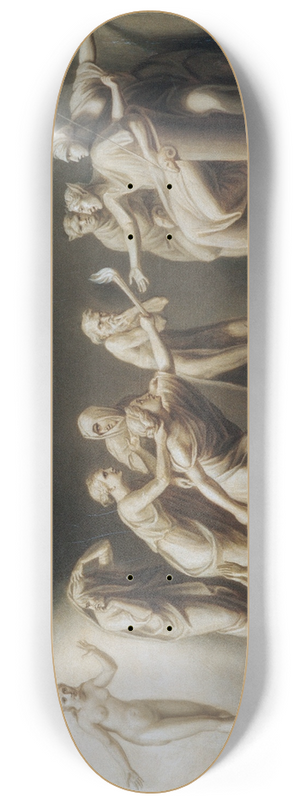 John Vanderlyn - The Calumny of Apelles 8.25 inch art skate deck