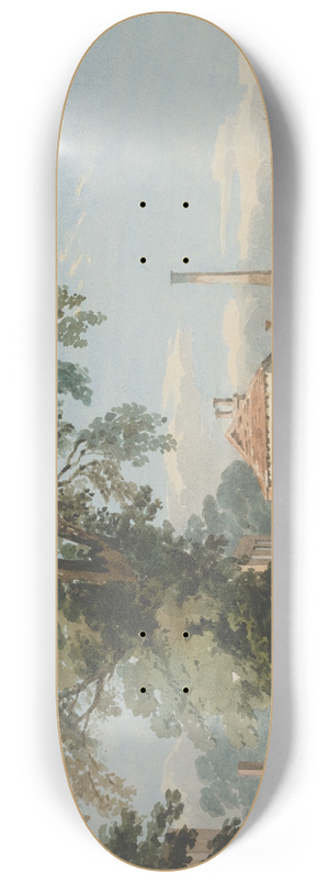 John Varley - On the Thames at Hammersmith 8.25 inch art skate deck