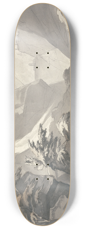 John Warwick Smith - Cascade of Buffalora 8.25 inch art skate deck