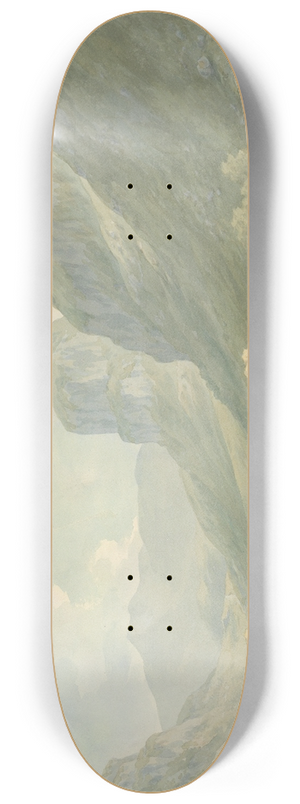 John Warwick Smith - Village of Stonethwaite and Eagle Cragg, Borrowdale 8.25 inch art skate deck