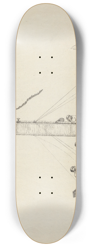 John Webber - A Sailing Canoe of Otaheite 8.25 inch art skate deck