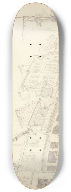 John Webber - Watergate Street, Chester 8.25 inch art skate deck