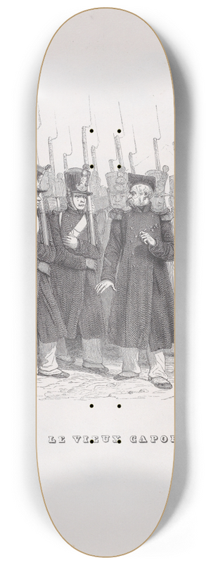 J. J. Grandville - The Old Corporal 8.25 inch art skate deck