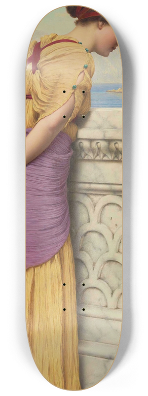 John William Godward - Who Can They Be 8.25 inch art skate deck