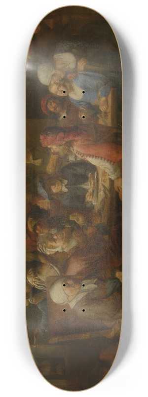 Joos van Craesbeeck - Tavern Scene 8.25 inch art skate deck