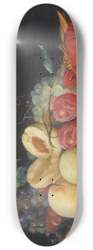 Joris van Son - Still Life with Fruit and Boiled Crayfish 8.25 inch art skate deck