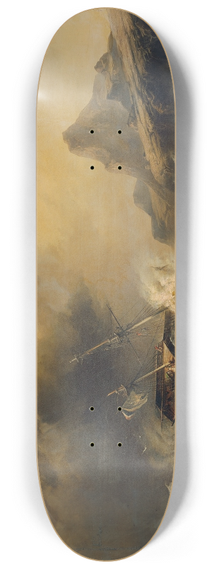 Josef Carl Berthold Pttner - Schiffbruch bei Kap Hoorn 8.25 inch art skate deck