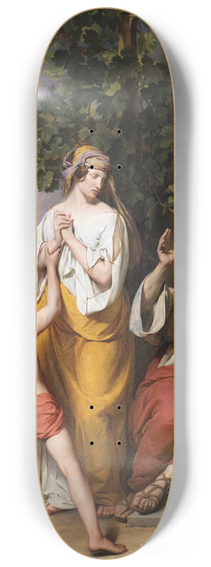 Josef Danhauser - Abraham rejects Hagar and Ismael 8.25 inch art skate deck