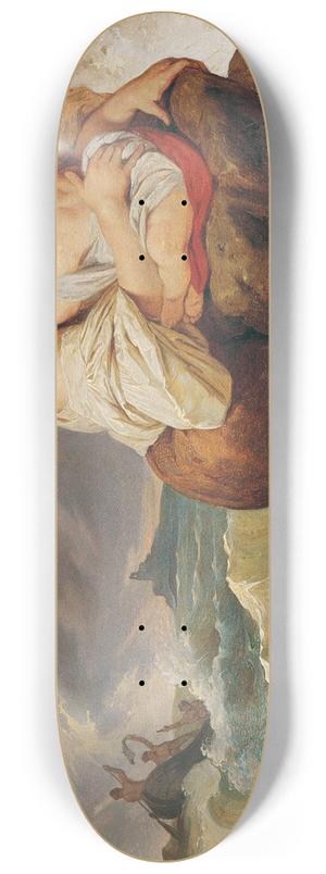 Josef Danhauser - Die Schiffbrchige 8.25 inch art skate deck