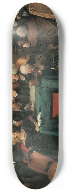 Josef Danhauser - Die Testamentserffnung 8.25 inch art skate deck