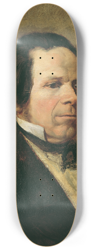 Josef Danhauser - Portrt eines Mannes 8.25 inch art skate deck