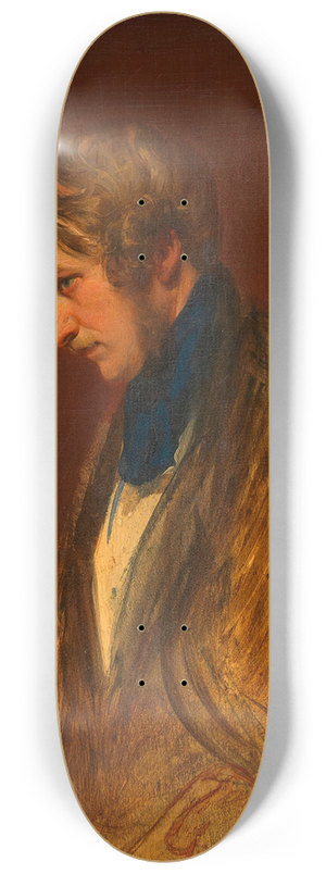 Josef Danhauser - Selbstbildnis Josef Danhauser 8.25 inch art skate deck