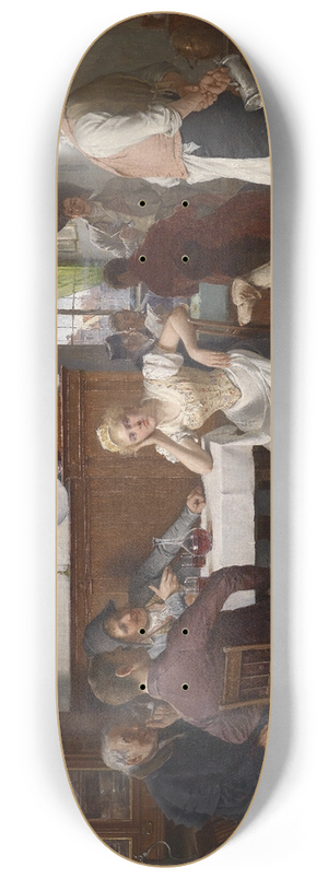Josef Kinzel - Im Wirtshaus 8.25 inch art skate deck