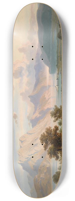 Josef Mayburger - Blick auf Schloss Orth am Traunsee 8.25 inch art skate deck