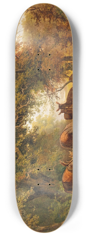 Josef Schmitzberger - Fighting Stags 8.25 inch art skate deck