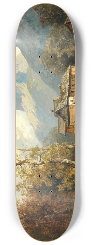 Josef Thoma - Tyrolean Scene 8.25 inch art skate deck