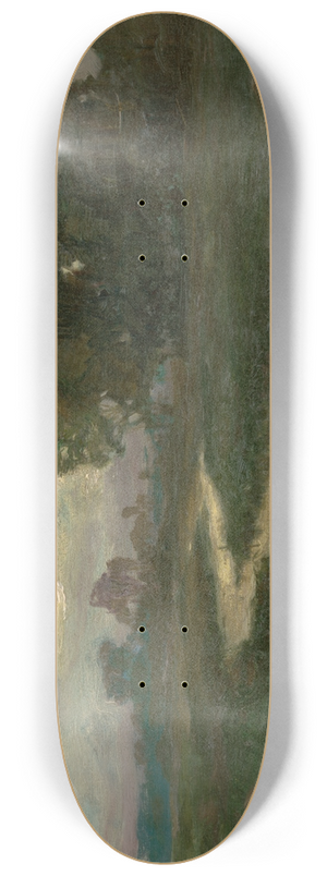Josef Ullmann - Night Landscape with a Brook 8.25 inch art skate deck