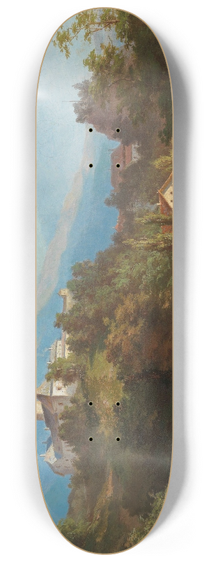 Josef Willroider - Ansicht einer Burg 8.25 inch art skate deck