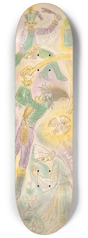 Jn Novk - Illustration of the Legend of Saint Dorothea II. 8.25 inch art skate deck