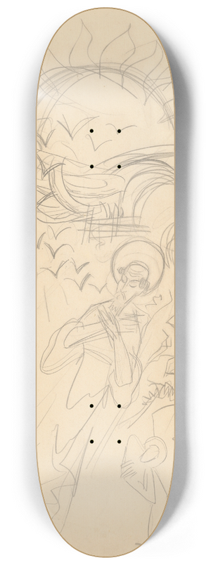 Jn Novk - Kompozcia s figrou svtca 8.25 inch art skate deck