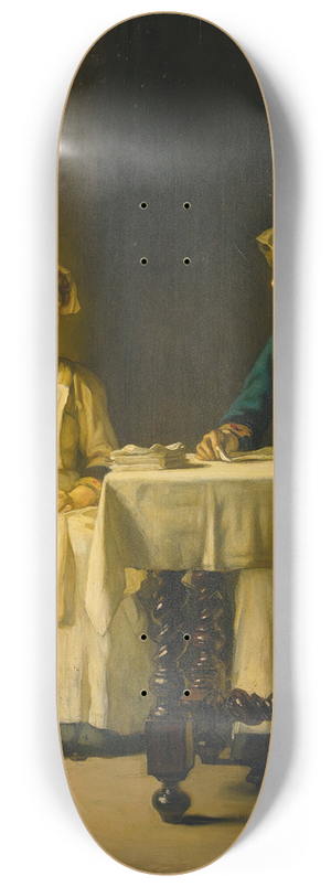 Joseph Bail - Interior With Two Women Folding Sheets 8.25 inch art skate deck