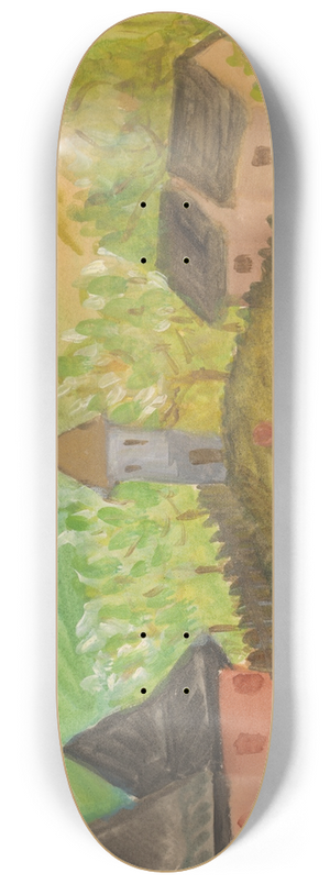 Jn Novk - Matka s demi vo vidieckej krajine 8.25 inch art skate deck