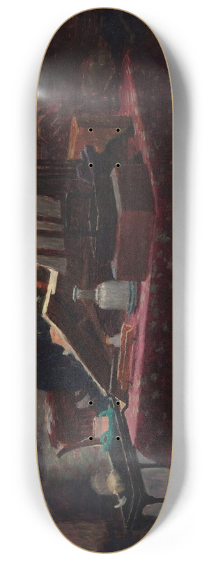 Joseph Flix Bouchor - La Princesse Mathilde dans son atelier de St-Gratien 8.25 inch art skate deck